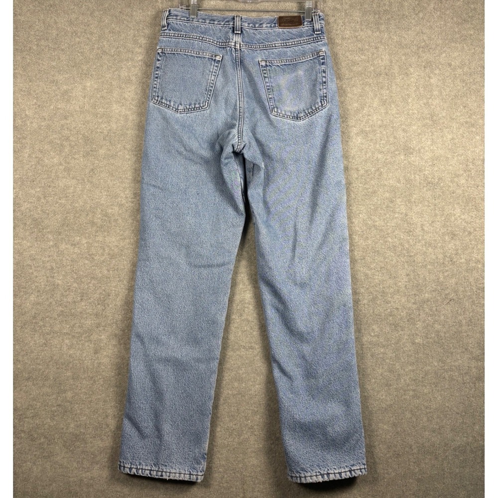 Vintage LL Bean Double L Classic Fit Fleece Lined‎ Jeans 32x31 Light Blue 0AJ81 - Picture 3 of 11